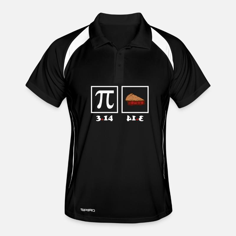 Pi Day Pie - Men's Polo breathable - black/white