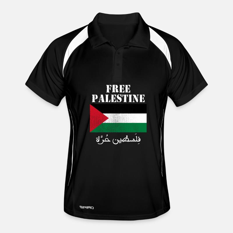 Free Palestine Flag Men's Polo breathable