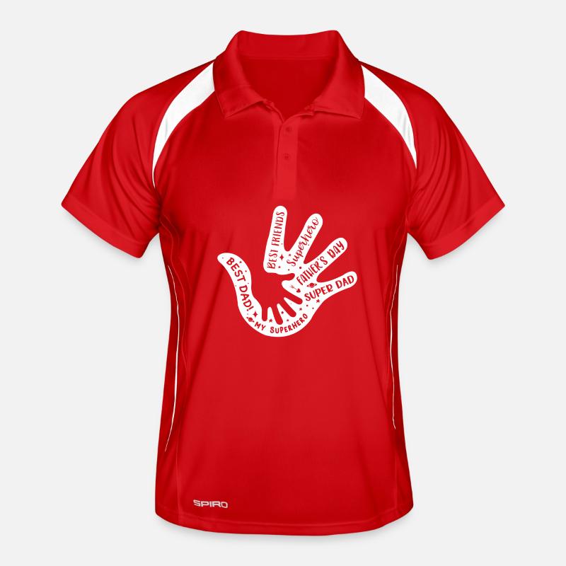 Father Day Hand Men's Polo breathable