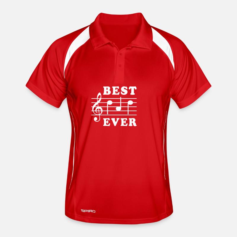 Best Dad Ever Music Men's Polo breathable
