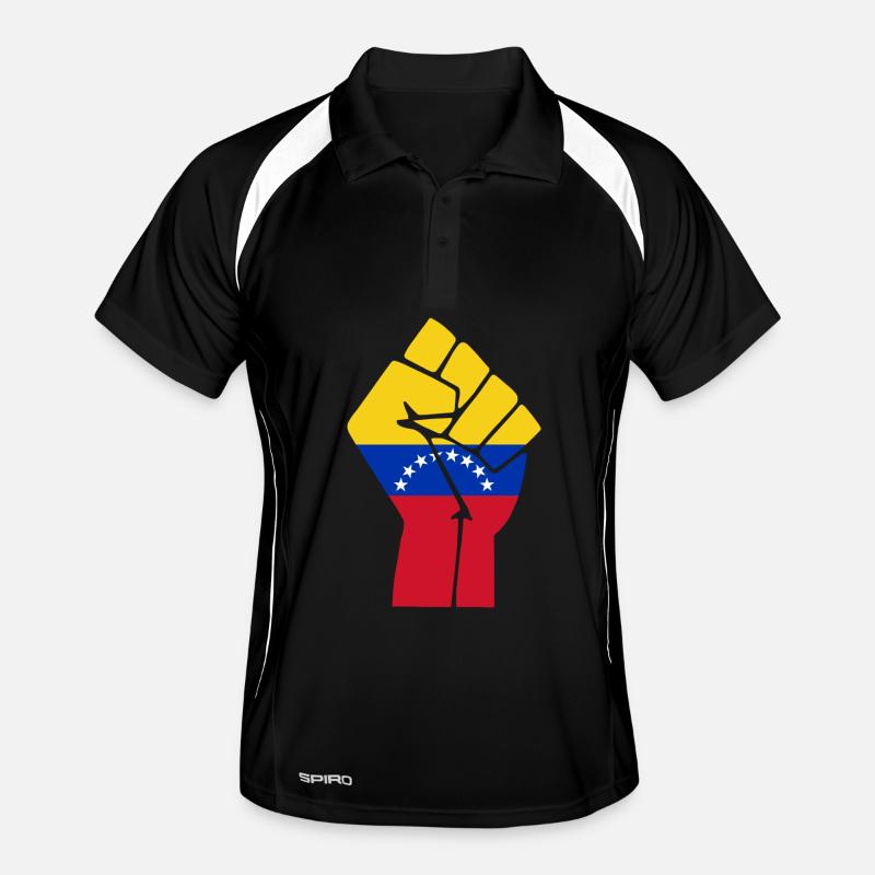 Venezuela Faustflagge Männer Polo atmungsaktiv