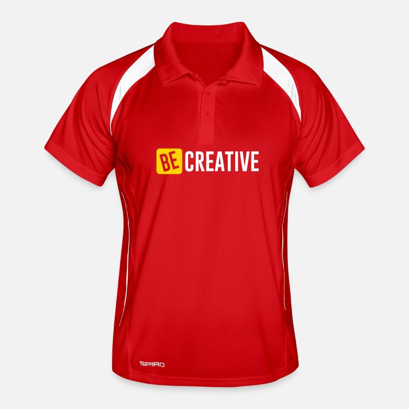Be Creative Inspiration Design Polo respirant Homme