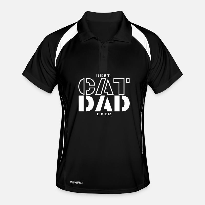 Best Daddy Cat Design Men's Polo breathable