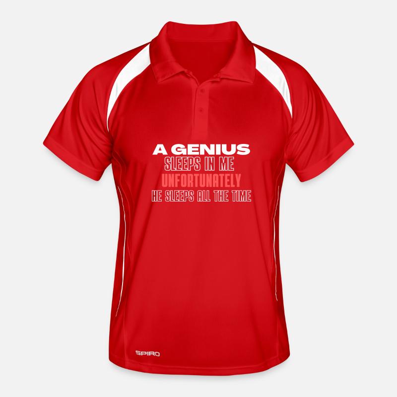 Genius Slumbers Unfortunate All Time Men's Polo breathable