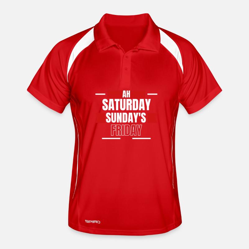 Ah Weekend Days Mashup Tee Men's Polo breathable