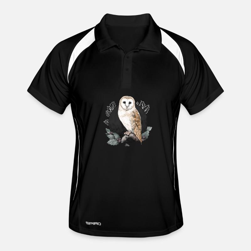 Barn owl before new moon Men's Polo breathable