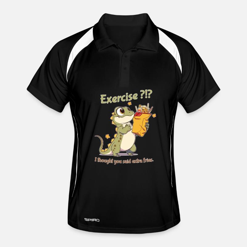 Exercise I Thought You Said Extra Fries Männer Polo atmungsaktiv