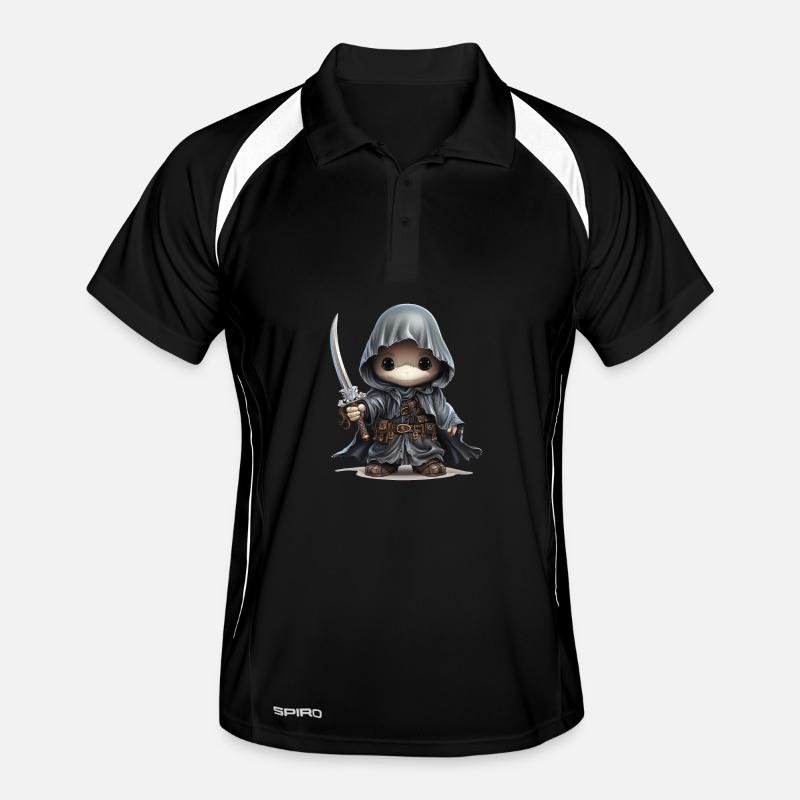 Süßer Geist Mit Dolch Fantasy Shirt Männer Polo atmungsaktiv