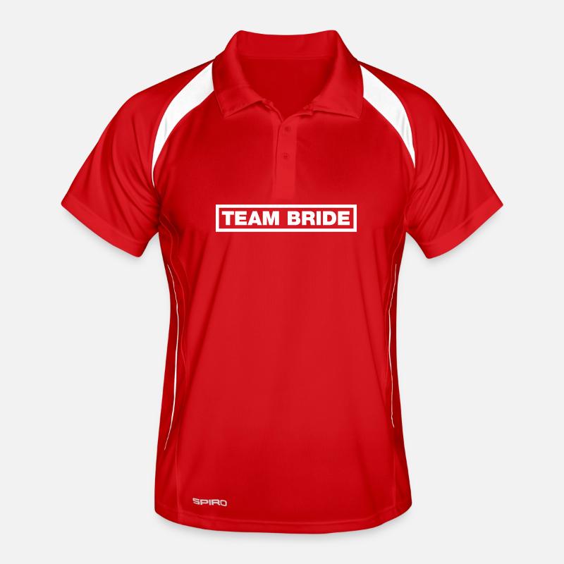 Team Braut (Bride) Männer Polo atmungsaktiv