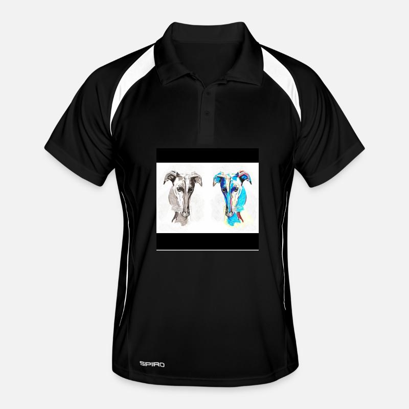 Double Dog Sketch Pop Art Men's Polo breathable