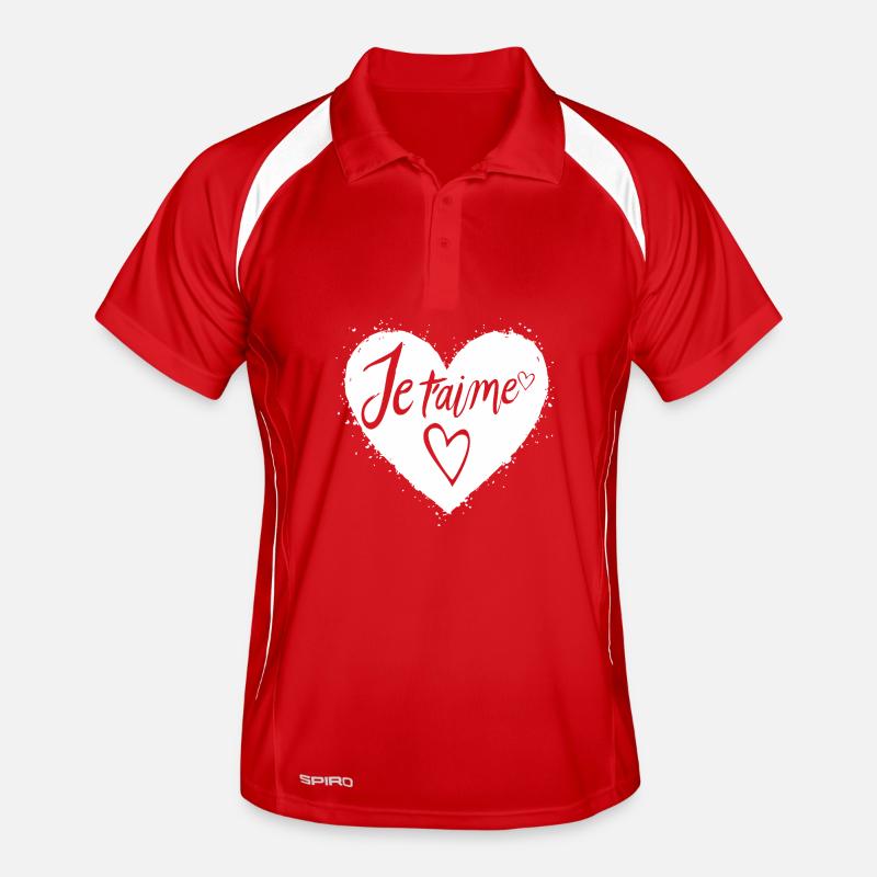 Je t'aime Polo respirant Homme