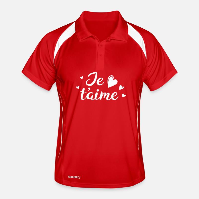 Ich liebe dich Männer Polo atmungsaktiv