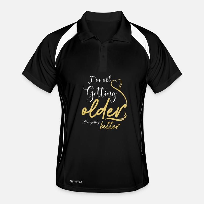 Not Getting Older, Getting Better Men's Polo breathable