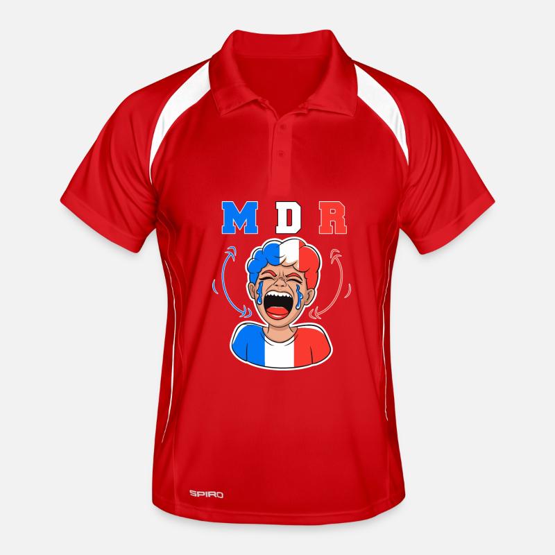 French Citizen In 3D Laughing Hysterically 2026 Men's Polo breathable