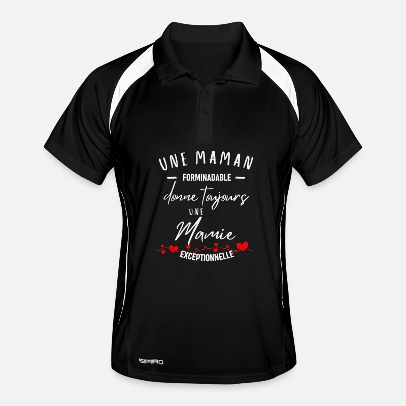 Maman Formidable et Mamie Exceptionnelle Polo respirant Homme