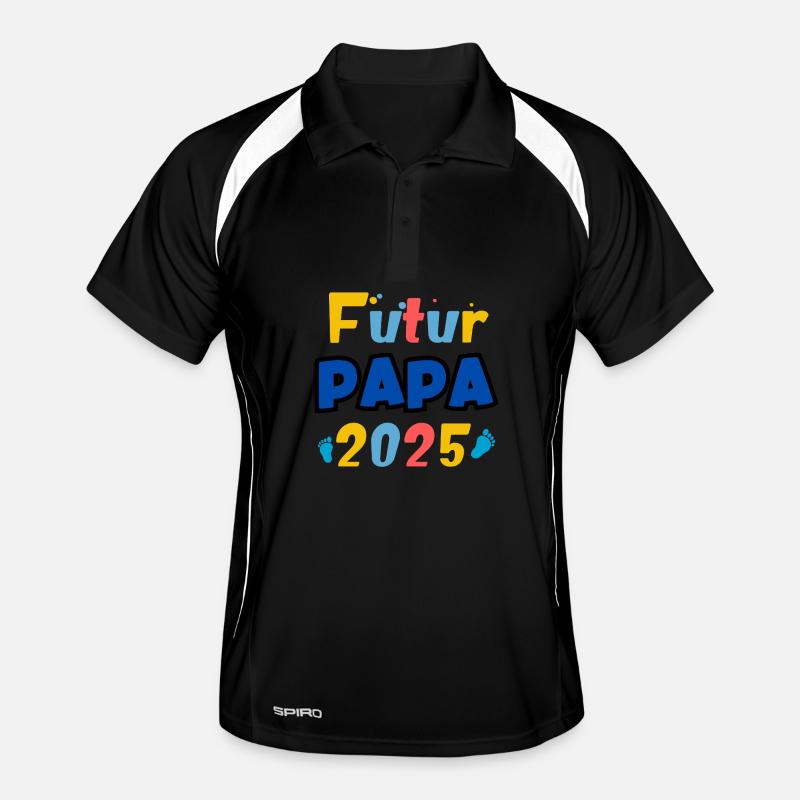Future Dad 2025 Rainbow Men's Polo breathable