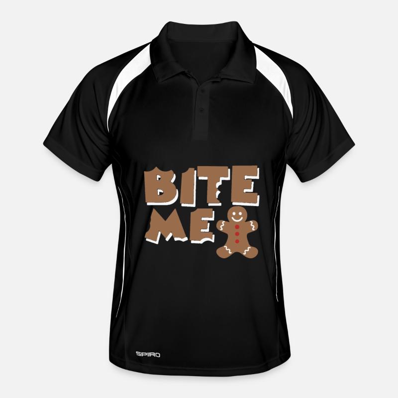 bite me Männer Polo atmungsaktiv