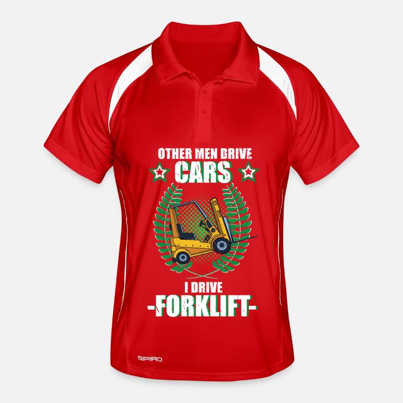 Forklift Forklift Forklift Driver Logistics Occupation Men's Polo breathable