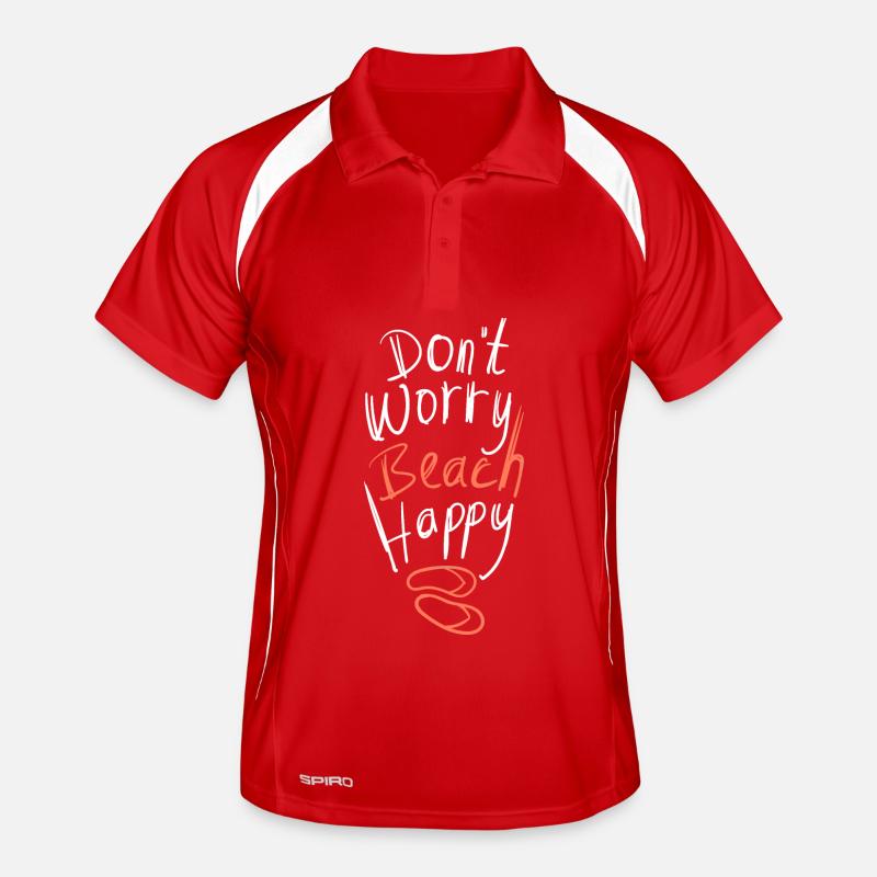 Ne t’inquiète pas, plage, joyeuse déclaration d’été Polo respirant Homme