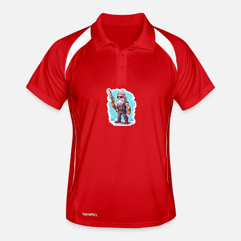 Pixel Rocker Mit Langem Bart Gaming Shirt Männer Polo atmungsaktiv