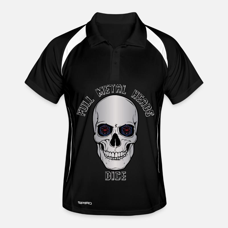 Full Metal Skull Cube Eyes Men's Polo breathable