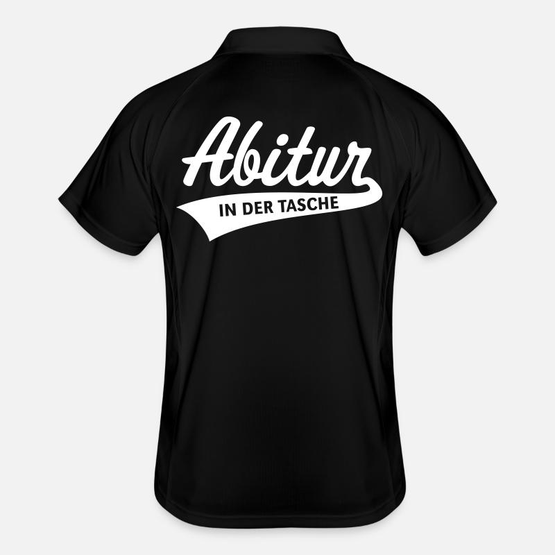 Abitur – In Der Tasche (Abiturient / Abi / White) Männer Polo atmungsaktiv