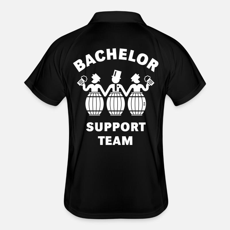 Bachelor Support Team (JGA / Bierfässer / W) Männer Polo atmungsaktiv