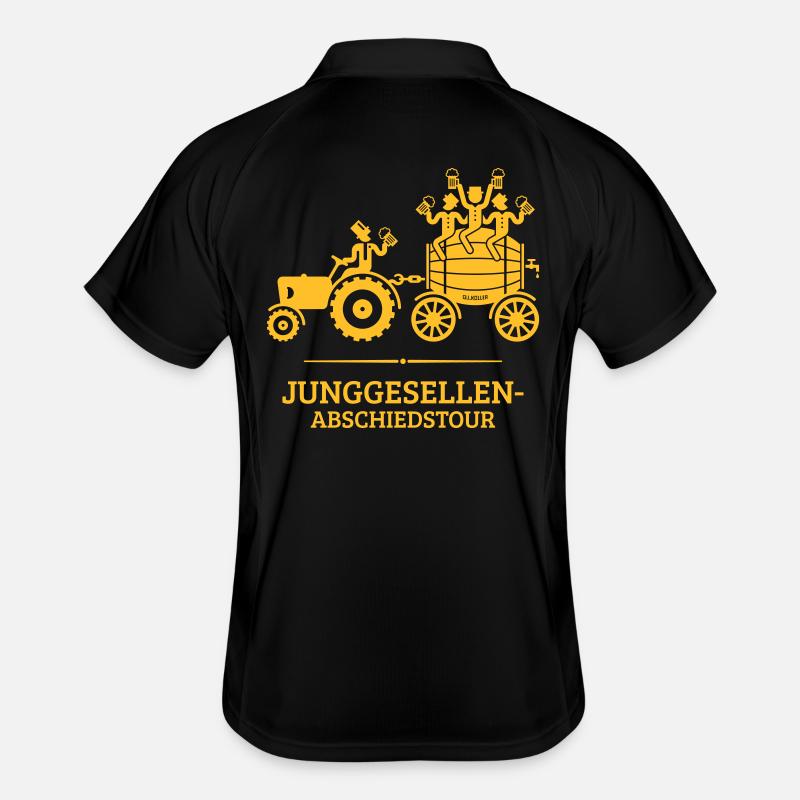 Junggesellen-Abschiedstour Trecker Bierfass JGA W Männer Polo atmungsaktiv