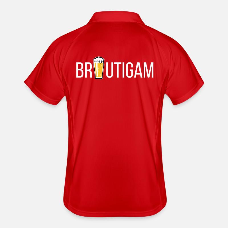 Bräutigam (Bier / Junggesellenabschied / NEG) Männer Polo atmungsaktiv