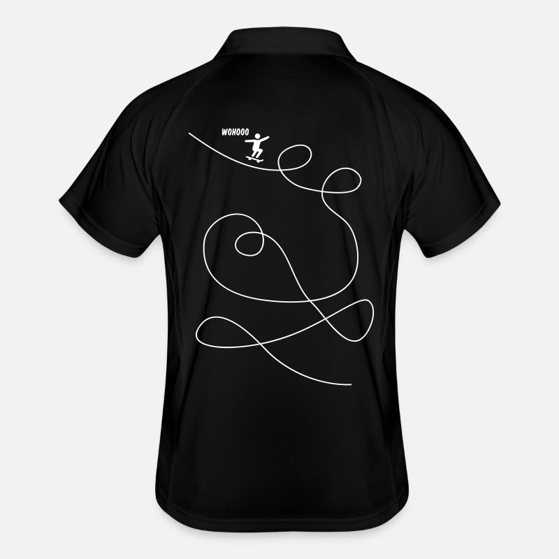 Skateboarder Makes Looping Gift Men's Polo breathable