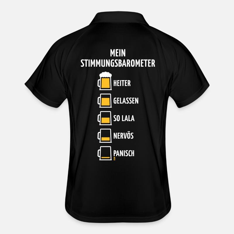 Mein Stimmungsbarometer (Bier / V1 / NEG) Männer Polo atmungsaktiv