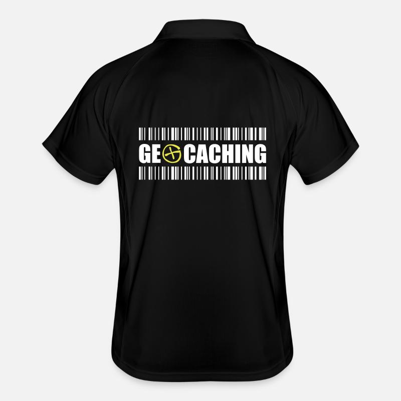 Geocaching Barcode - 2colors - 2O12 Männer Polo atmungsaktiv
