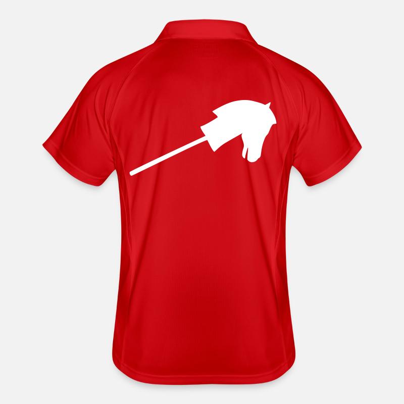 Cheval de loisir en blanc Polo respirant Homme