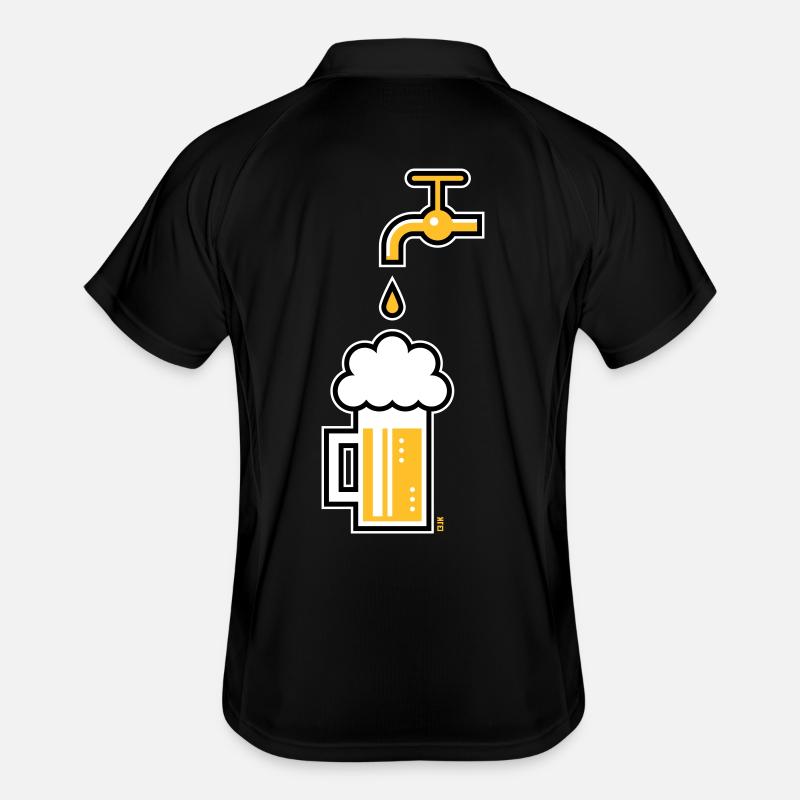 Robinet de chope à bière (Chope à bière Chope à bière / 3C) Polo respirant Homme