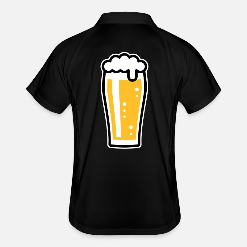 Beer Glass (Beer Drinker / Pale Ale / 3C) Men's Polo breathable