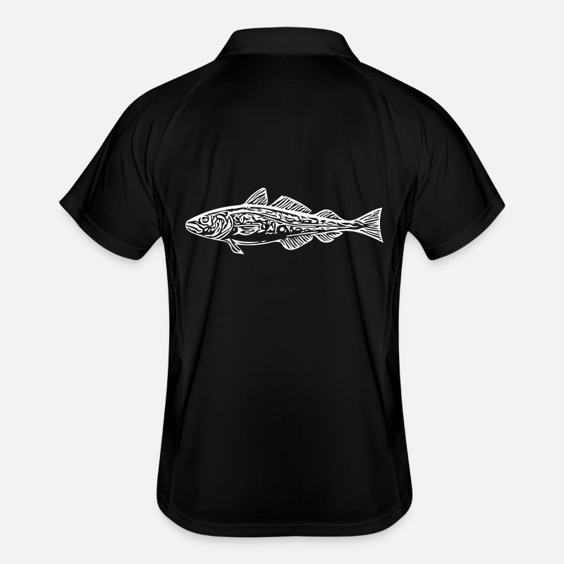 cod - Men's Polo breathable - black/white