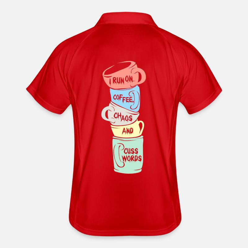 Kaffee Männer Polo atmungsaktiv