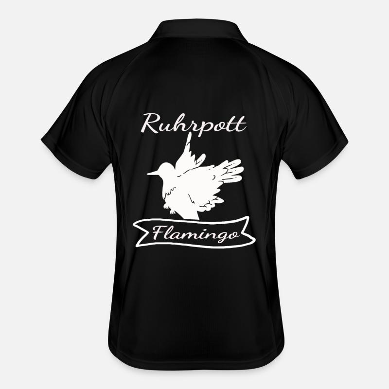 Ruhrpott Flamingo Männer Polo atmungsaktiv