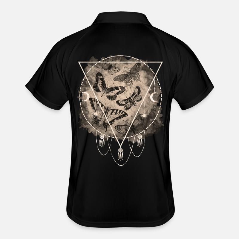 Schmetterlinge Vintage Männer Polo atmungsaktiv