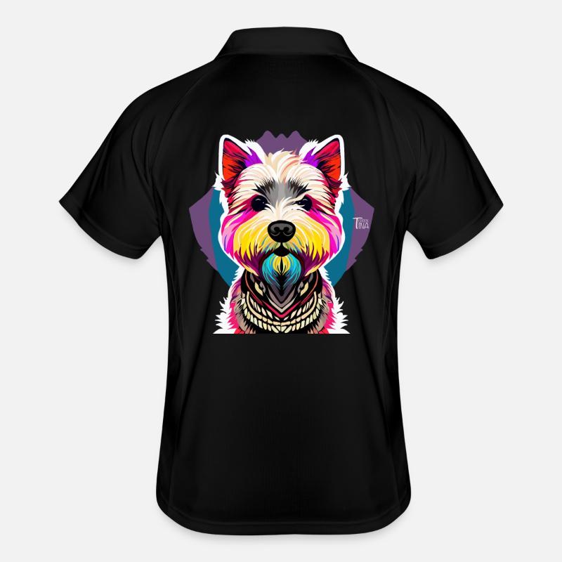 Terrier des Highlands de l’Ouest Polo respirant Homme