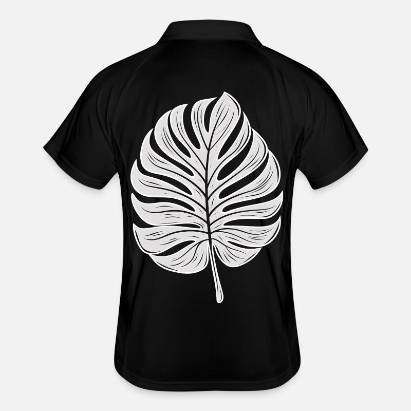 Cool Monstera Leaf, Plants Motif Men's Polo breathable