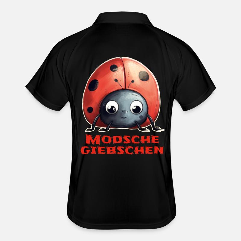 Modschegiebchen Marienkäfer Männer Polo atmungsaktiv