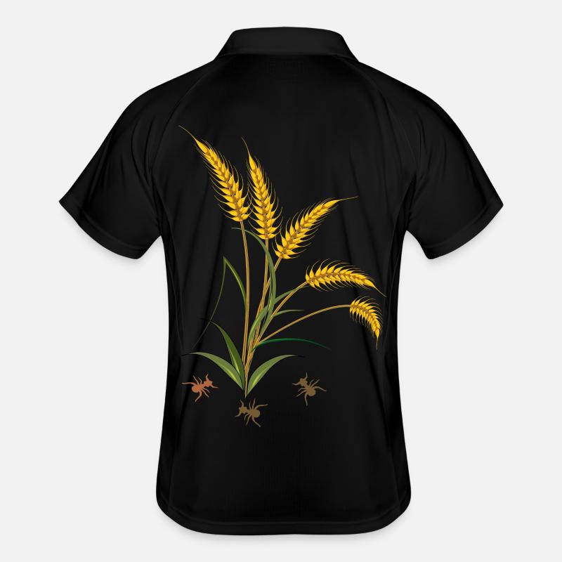 Épis de maïs avec fourmis Polo respirant Homme