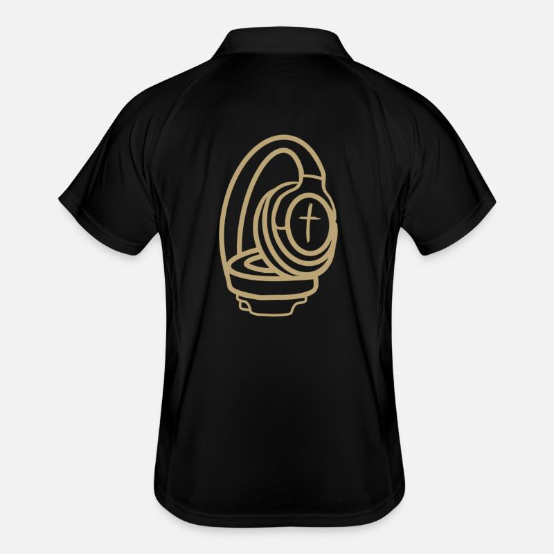 Casque avec croix Polo respirant Homme