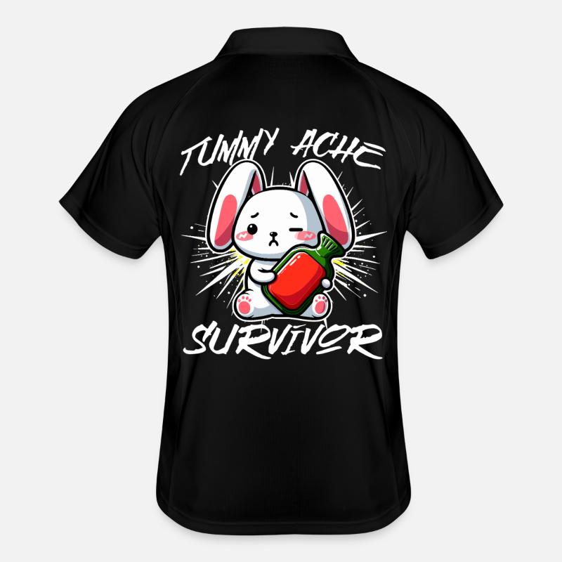 Survivant des maux de ventre - Conception de lapin mignon Polo respirant Homme