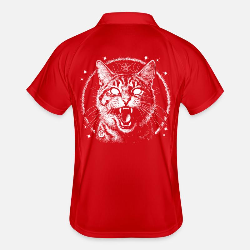 Bewitched Tabby Men's Polo breathable