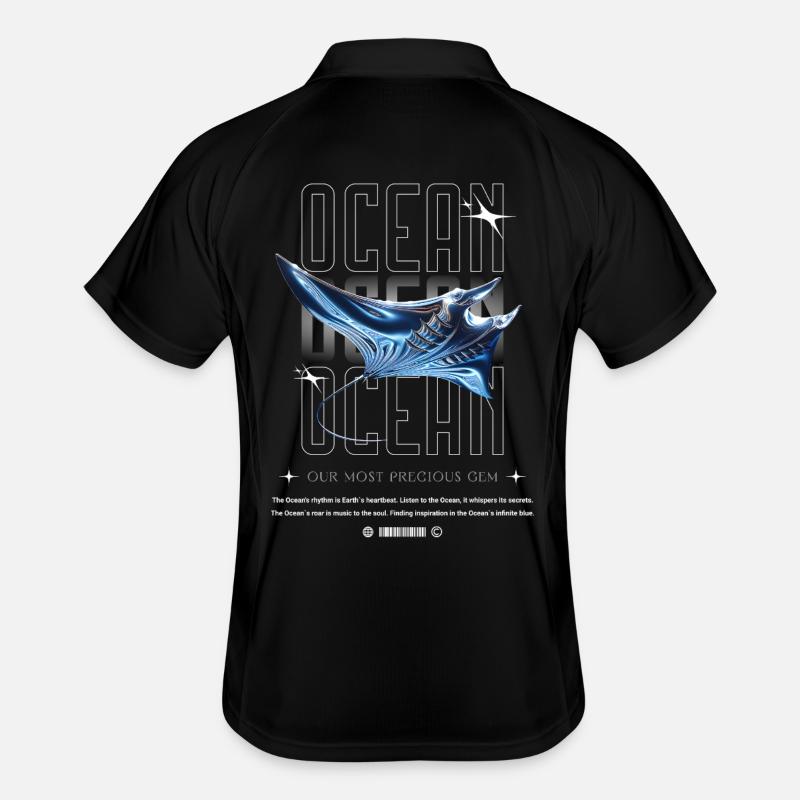 Trésor précieux de la Manta de l’Océan Polo respirant Homme