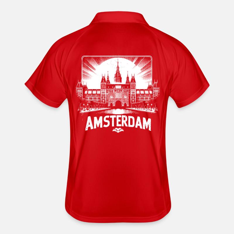 Design de chemise cool d’AMSTERDAM Polo respirant Homme