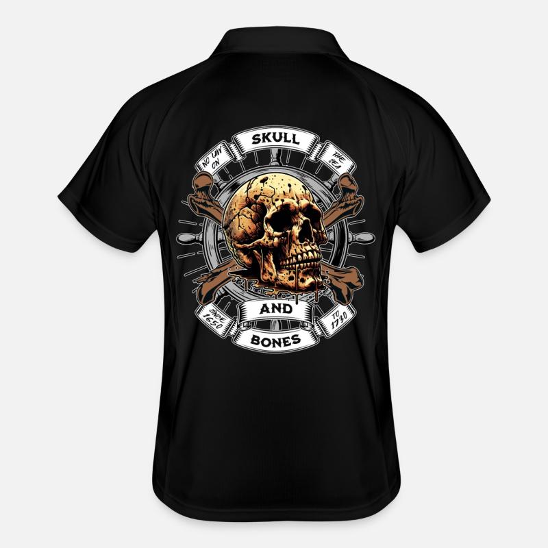 Crâne et os Pirate Polo respirant Homme