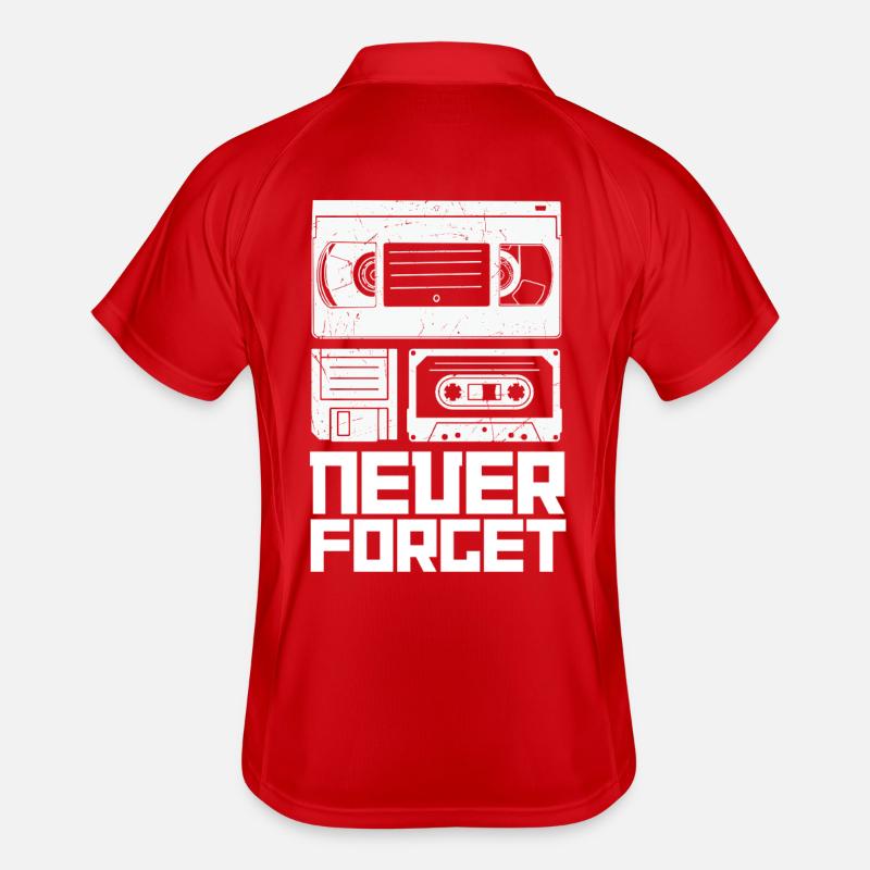 Conception de cassette rétro pour les fans de musique Polo respirant Homme